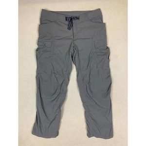 Kathmandu Pants‎ Adult Extra Large Gray Hiking Outdoor Cargo Belted Womens